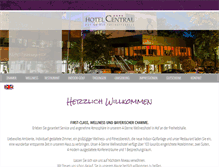Tablet Screenshot of hotel-central-hof.de